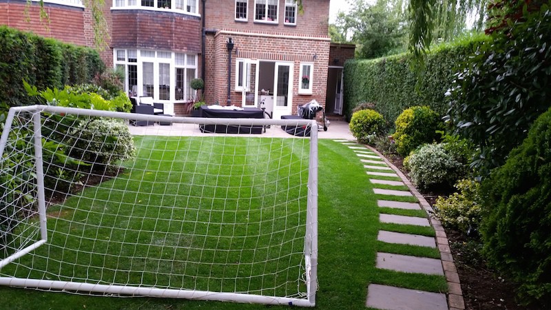 New turfing and paving, hard landscaping and maintenance, London N2