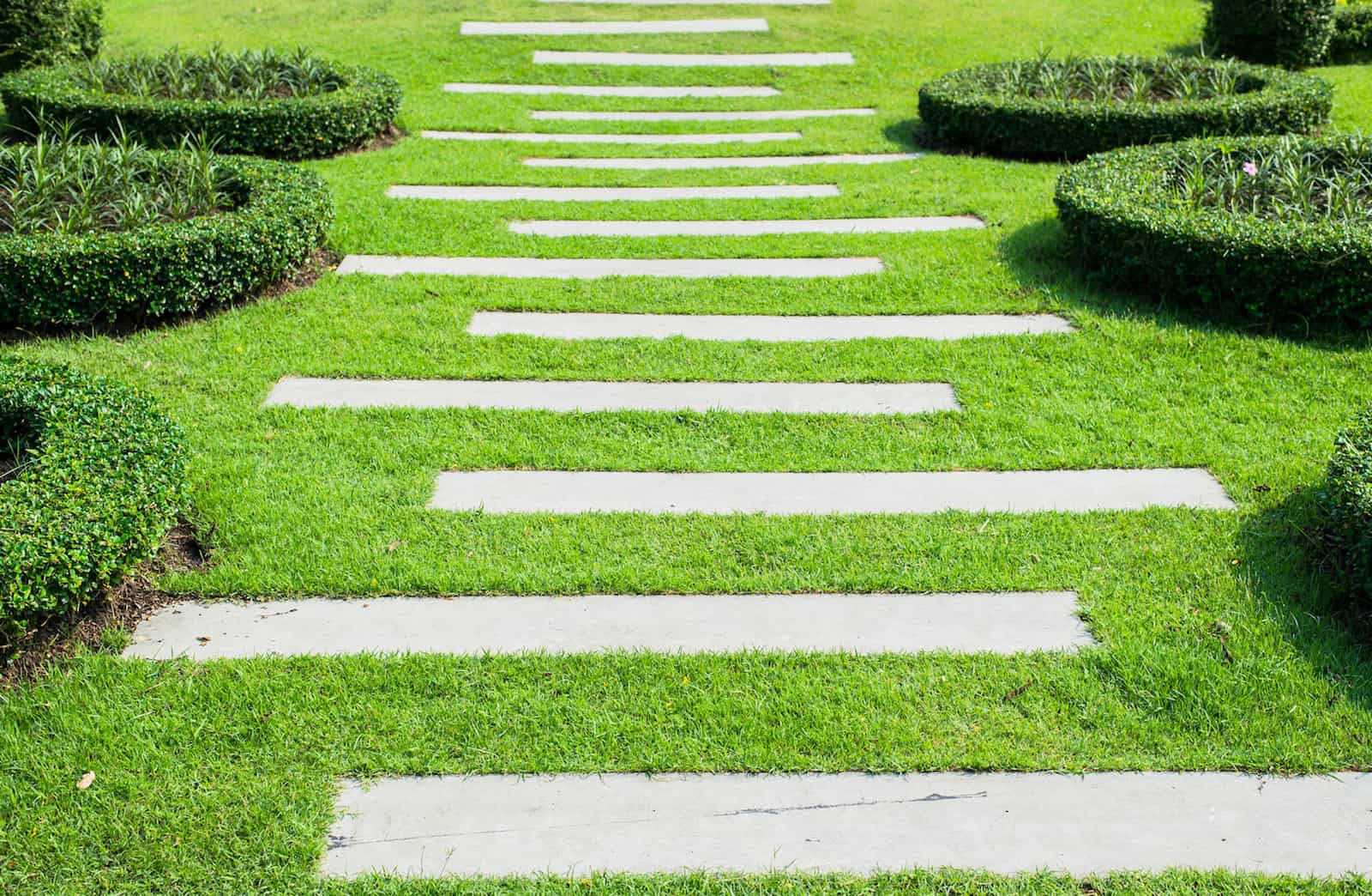 contemporary stepping stones garden path ideas image