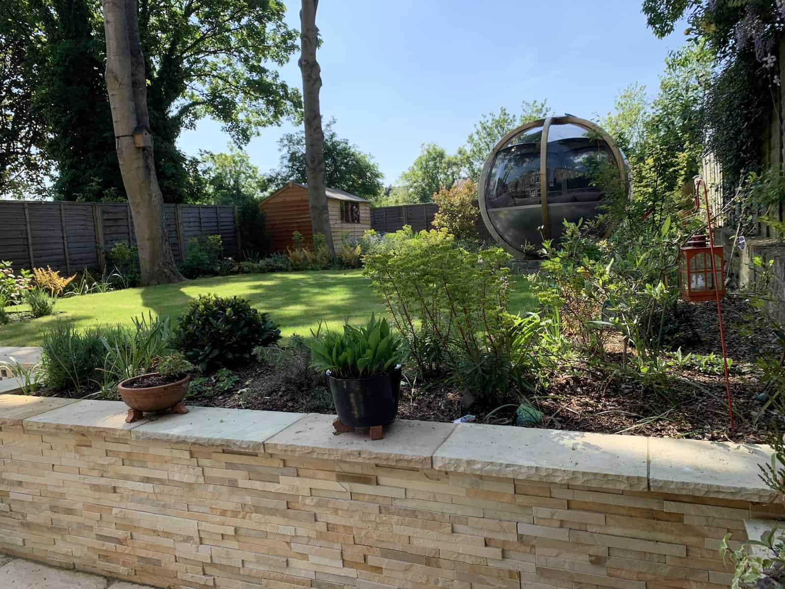 Retaining walls and garden landscaping in North London