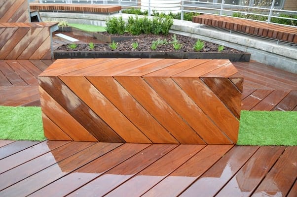 IPE decking and seat