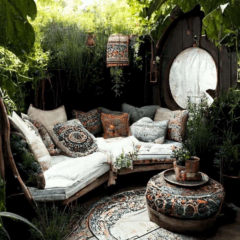 Bohemian garden style image 2