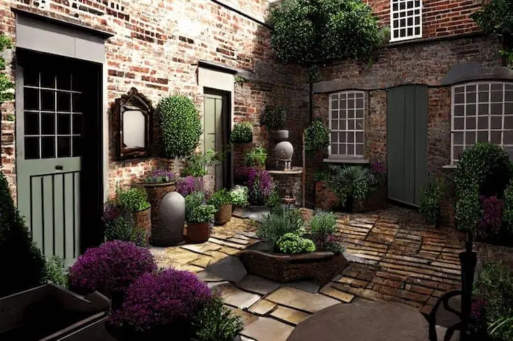 Courtyard garden styles picture