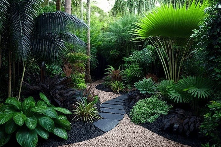 Tropical garden styles picture