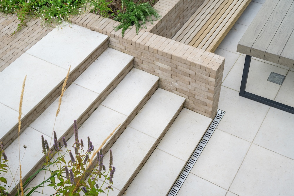 hampstead london garden landscape construction patio with steps